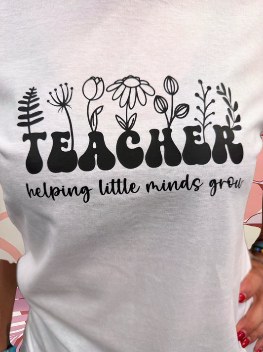 T-SHIRT TEACHER BLOOM - Hand made