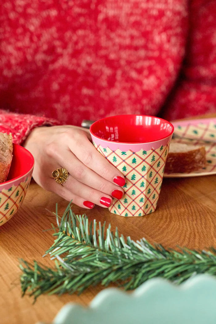 BICCHIERE LARGE NATALE PINO - Rice