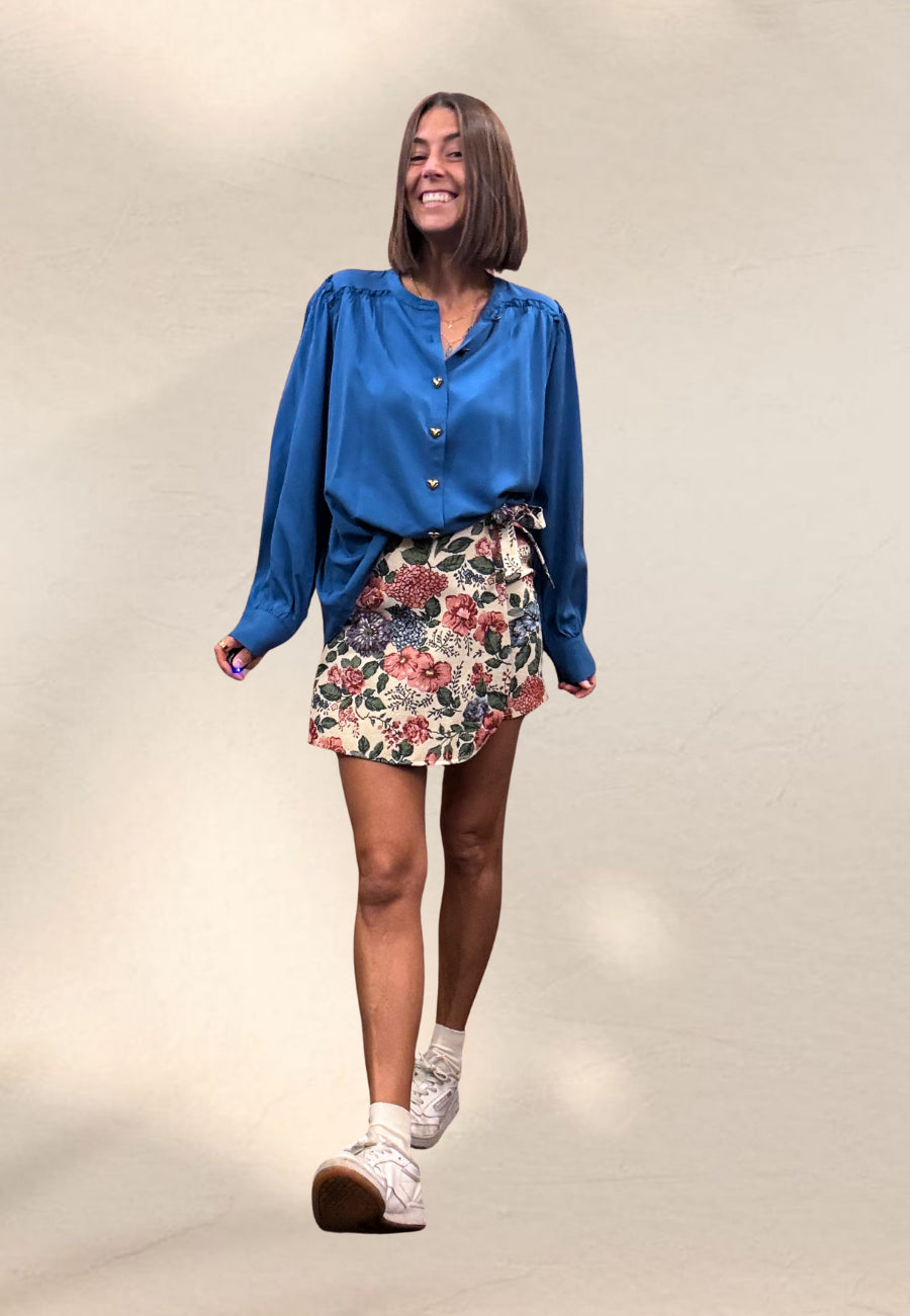 CAMICIA MI AMOR BLU - Pepaloves