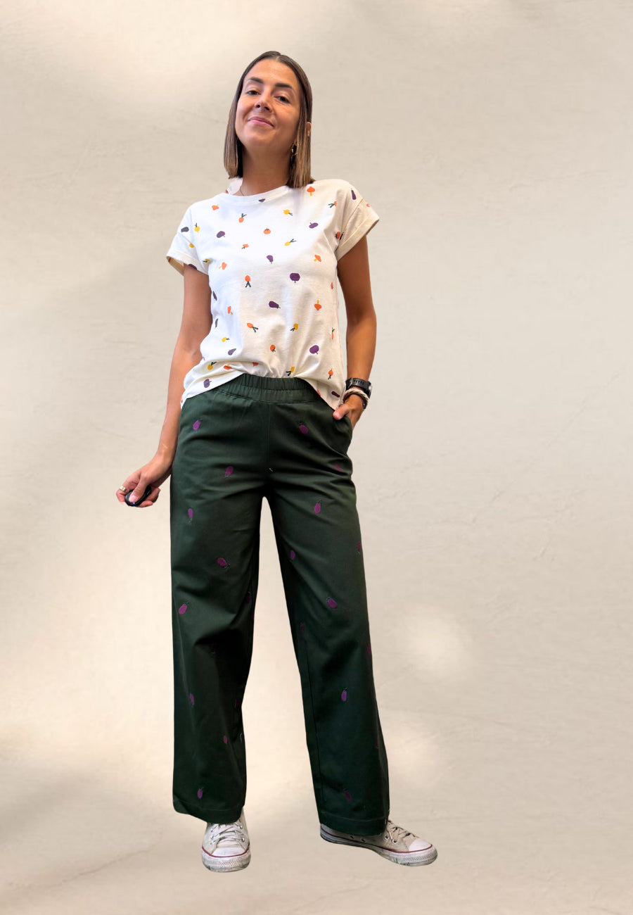 PANTALONE AUBERGINE - Compania Fantastica