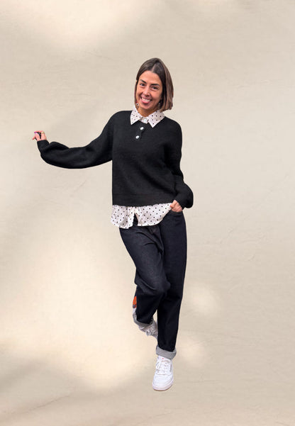 MAGLIONE CLAUDE NERO - Paris Fashion Shop