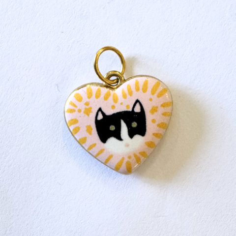Cuore Gatto Rosa